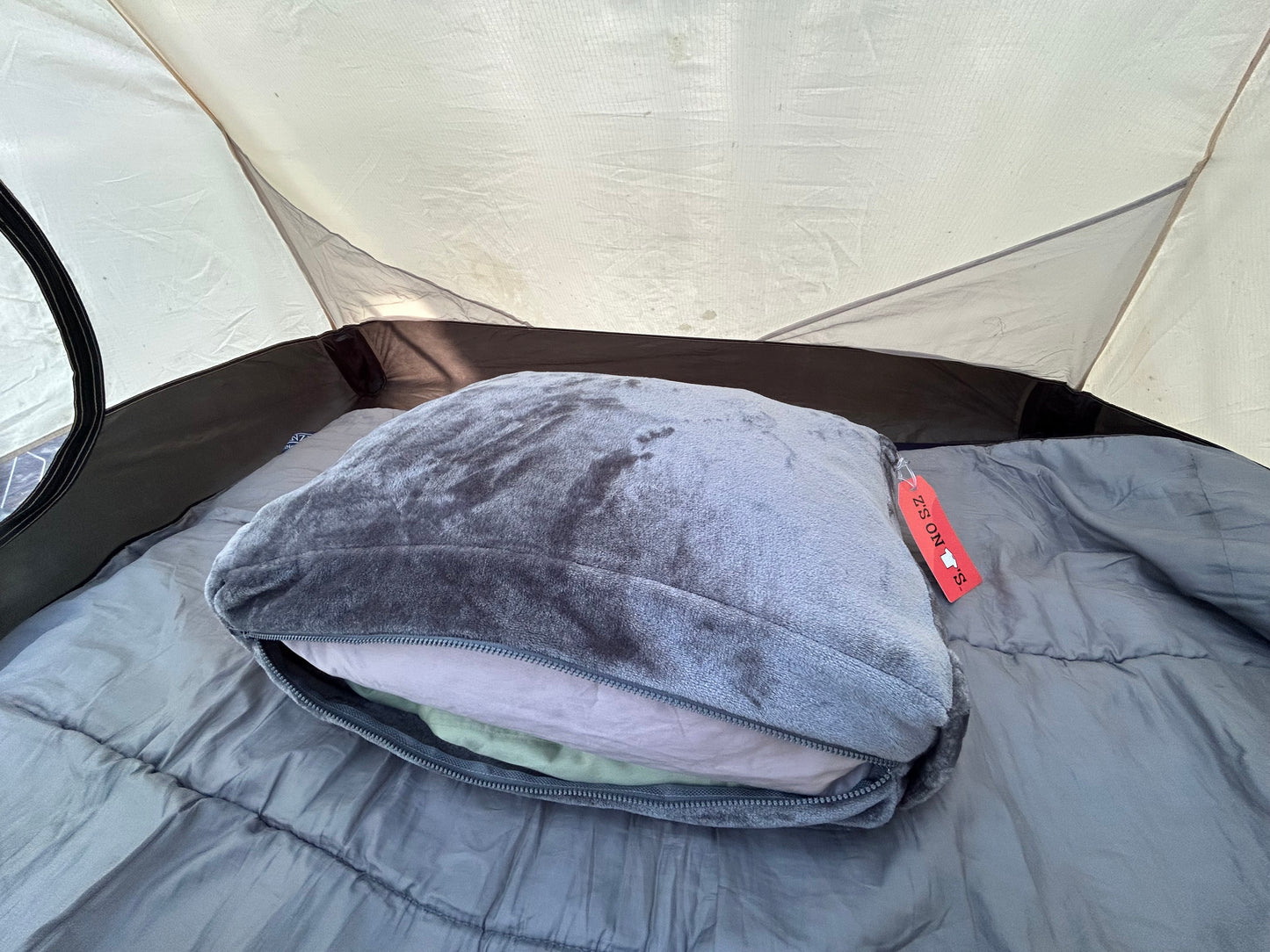 Large Gray Pillow Backpack