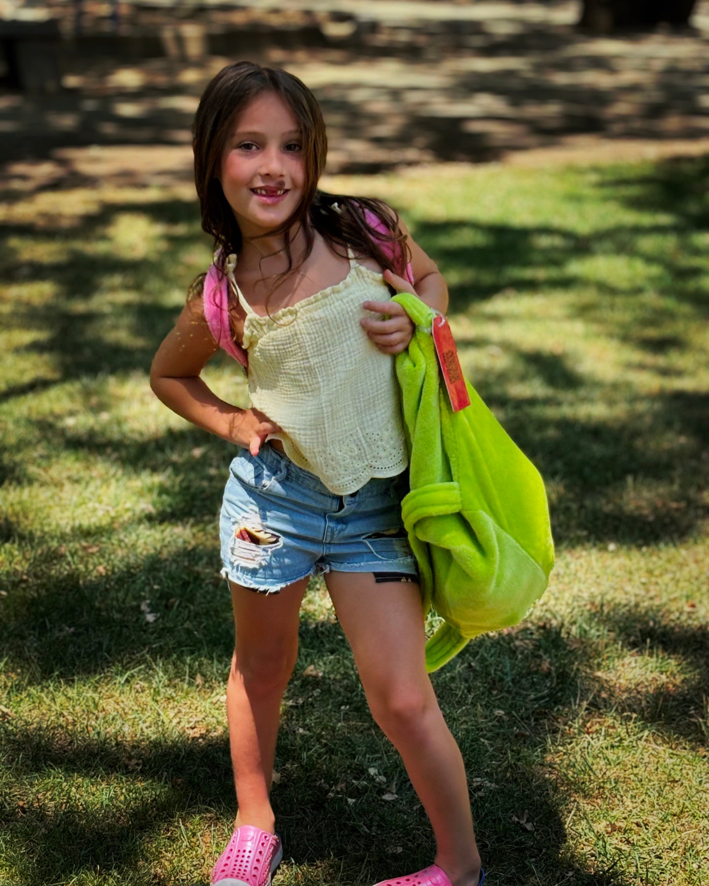 Medium Green Pillow Backpack
