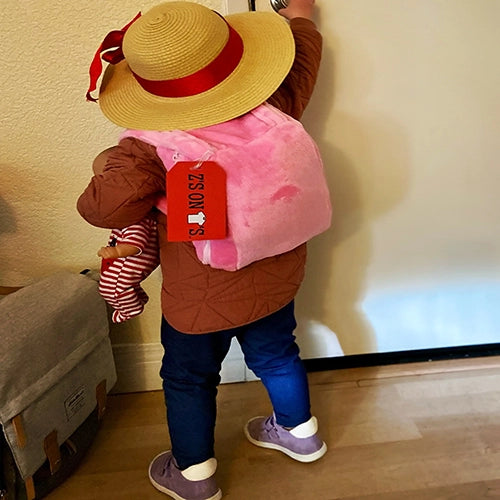 Small Pink Pillow Backpack